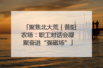 聚焦北大荒｜普阳农场：职工对话会凝聚奋进“强磁场”